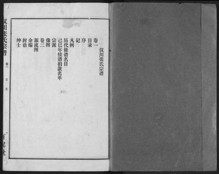 湖北张氏族谱-张氏宗谱.pdf电子版插图1 湖北张氏族谱-张氏宗谱.pdf电子版插图1