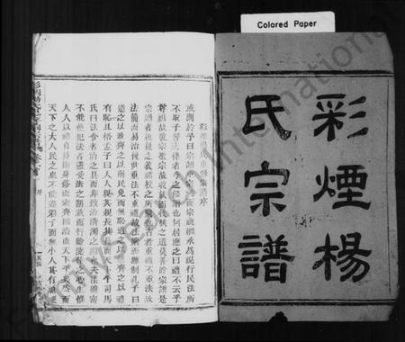 浙江杨氏族谱-彩烟杨氏宗谱 [14卷].pdf电子版插图1