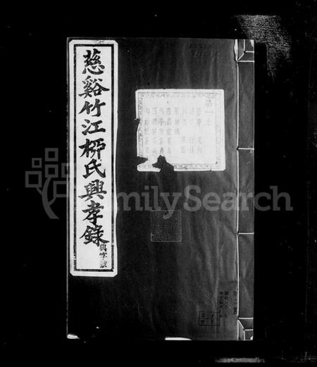 浙江柳氏族谱-慈谿竹江柳氏兴孝录 [24卷].pdf电子版插图1