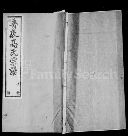 江苏高氏族谱-普敦高氏宗谱 [16卷].pdf电子版