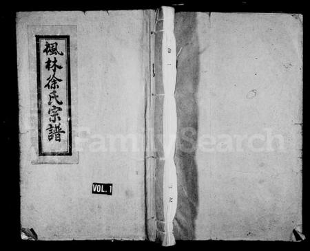 浙江徐氏族谱-枫林徐氏宗谱.pdf电子版插图1