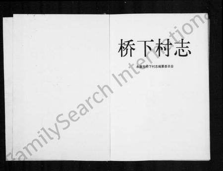 浙江多姓氏族谱-桥下村志.pdf电子版插图2 浙江多姓氏族谱-桥下村志.pdf电子版插图2