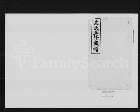 湖南皮氏族谱-皮氏五修族谱 [32卷].pdf电子版