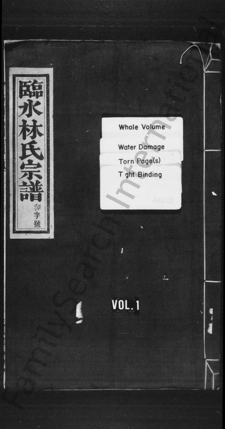 浙江林氏族谱-临水林氏宗谱 [卷上,下].pdf电子版插图1
