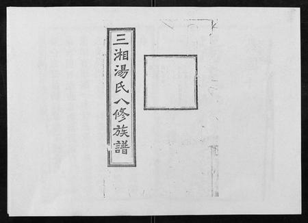 湖南汤氏族谱-汤氏八修族谱[37卷首1卷].pdf电子版