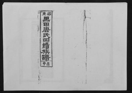 湖南唐氏族谱-邵东黑田唐氏四续族谱.pdf电子版插图 湖南唐氏族谱-邵东黑田唐氏四续族谱.pdf电子版插图