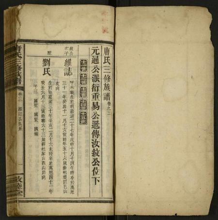 湖南唐氏族谱-唐氏三修族谱 [存4卷].pdf电子版插图1