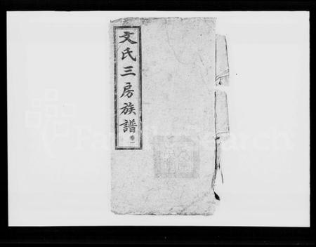 湖南文氏族谱-文氏三房族谱 [4卷].pdf电子版插图1