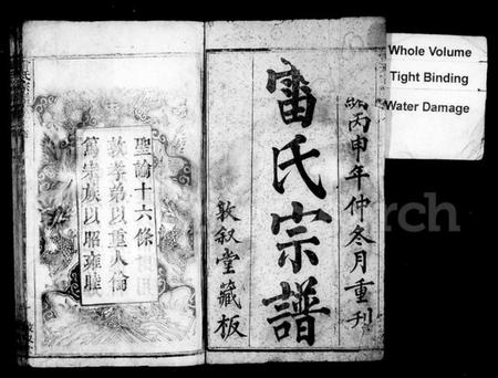 湖北雷氏族谱-雷氏宗谱 [7卷,首1卷].pdf电子版插图1