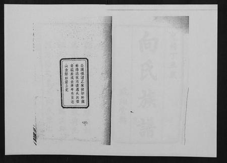 湖南向氏族谱-向氏族谱.pdf电子版插图1