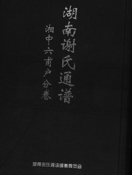 湖南谢氏族谱-湖南省谢氏通谱.pdf电子版