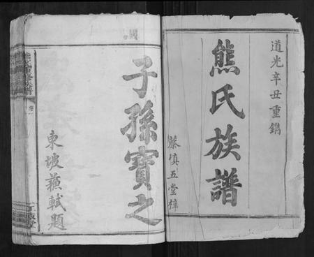 湖南熊氏族谱-熊氏重修族谱[6卷].pdf电子版插图1