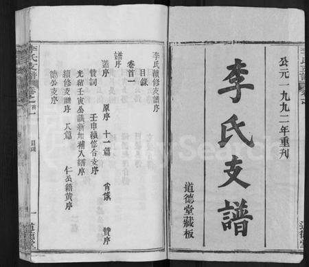 湖北李氏族谱-李氏支谱 [16卷,首3卷].pdf电子版插图1