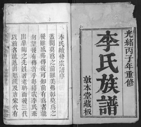 湖北李氏族谱-李氏族谱[各房分卷,首2卷].pdf电子版插图1