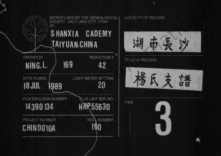 湖南杨氏族谱-杨氏支谱 [10卷].pdf电子版