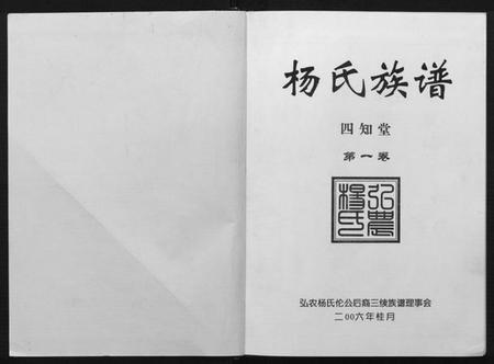 湖南杨氏族谱-杨氏族谱.pdf电子版插图1