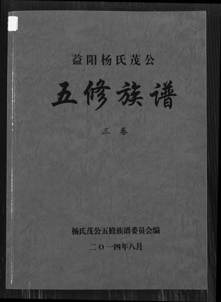 湖南杨氏族谱-益阳杨氏茂公 五修族谱.pdf电子版