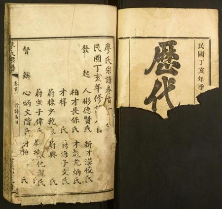 湖北廖氏族谱-廖氏宗谱.pdf电子版插图1