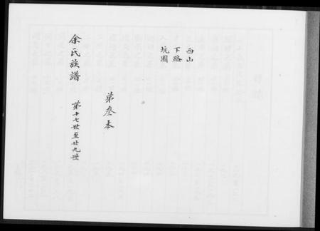 湖南余氏族谱-余氏族谱.pdf电子版插图1