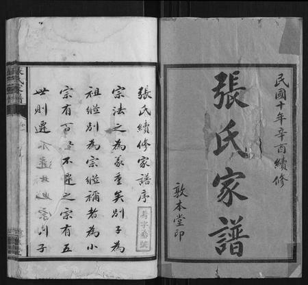 湖南张氏族谱-张氏家谱[26卷].pdf电子版插图1