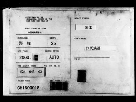 湖南张氏族谱-张氏族谱 [6卷,首1卷].pdf电子版