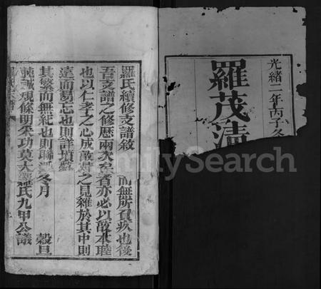 湖北罗氏族谱-罗氏宗谱 [15卷,含首1卷].pdf电子版插图1