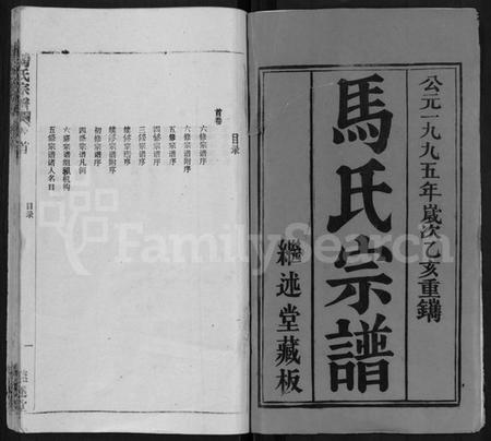 湖北马氏族谱-马氏宗谱 [41卷,含首1卷].pdf电子版插图1