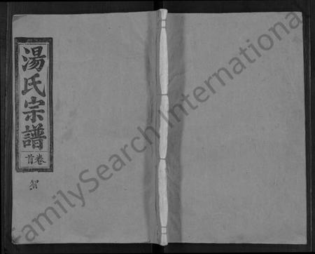 湖北汤氏族谱-汤氏宗谱 [5卷,首1卷].pdf电子版