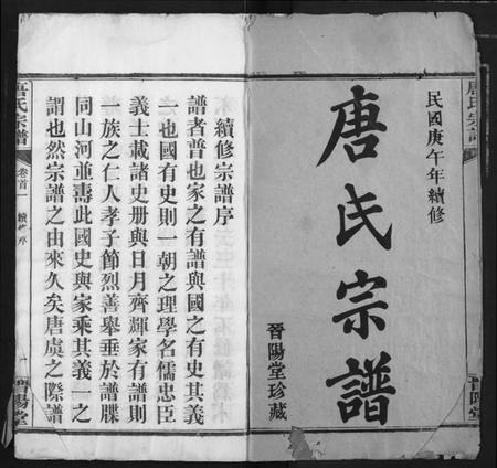 湖北唐氏族谱-唐氏宗谱.pdf电子版插图2 湖北唐氏族谱-唐氏宗谱.pdf电子版插图2