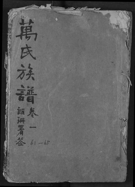 湖北万氏族谱-万氏宗谱.pdf电子版