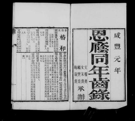 中国未知族谱-恩阴同年齿录.pdf电子版插图4 中国未知族谱-恩阴同年齿录.pdf电子版插图4