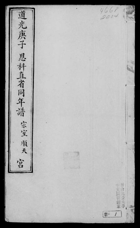 中国未知族谱-道光庚子恩科直省同年谱.pdf电子版插图4 中国未知族谱-道光庚子恩科直省同年谱.pdf电子版插图4