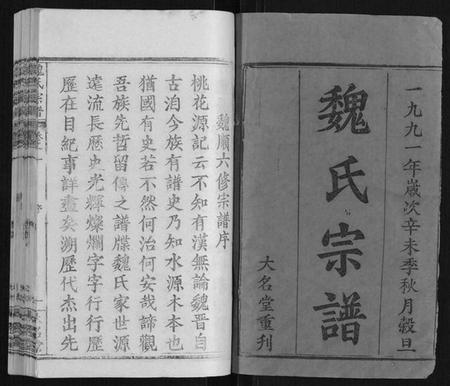 湖北魏氏族谱-魏氏宗谱[24卷].pdf电子版插图1