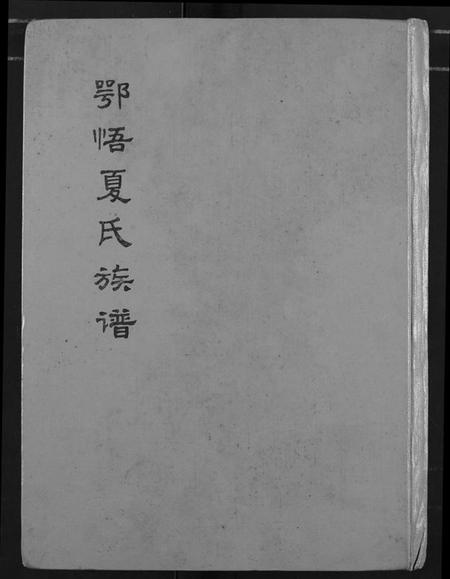 湖北夏氏族谱-鄂悟夏氏族谱.pdf电子版