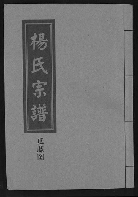 湖北杨氏族谱-杨氏宗谱 [甲编4卷,乙编12卷,系图2卷].pdf电子版
