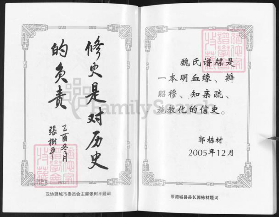 山西省长治市潞城区微子镇魏氏族谱-魏氏谱牒.pdf电子版插图3