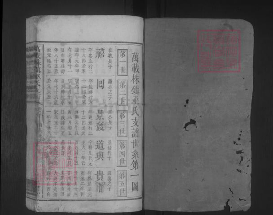 江西省宜春市万载县巫氏族谱-万载株镇巫氏支谱 [存卷1].pdf电子版插图1