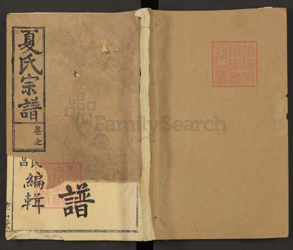 湖北省黄冈市罗田县大崎镇夏氏涂山堂族谱-夏氏宗谱.pdf电子版