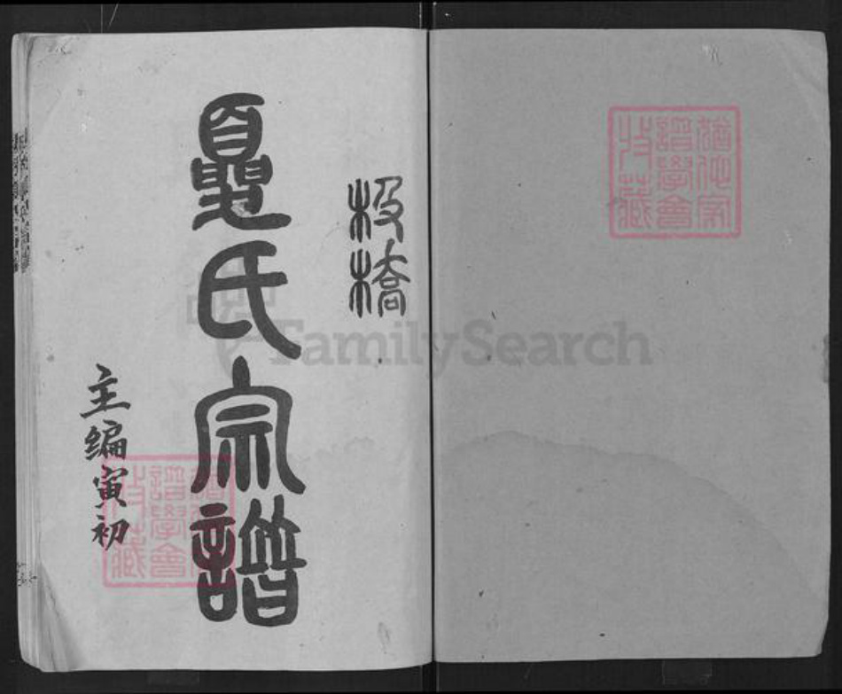 湖北省孝感市大悟县丰店镇夏氏秘书堂族谱-板桥夏氏宗谱.pdf电子版插图1