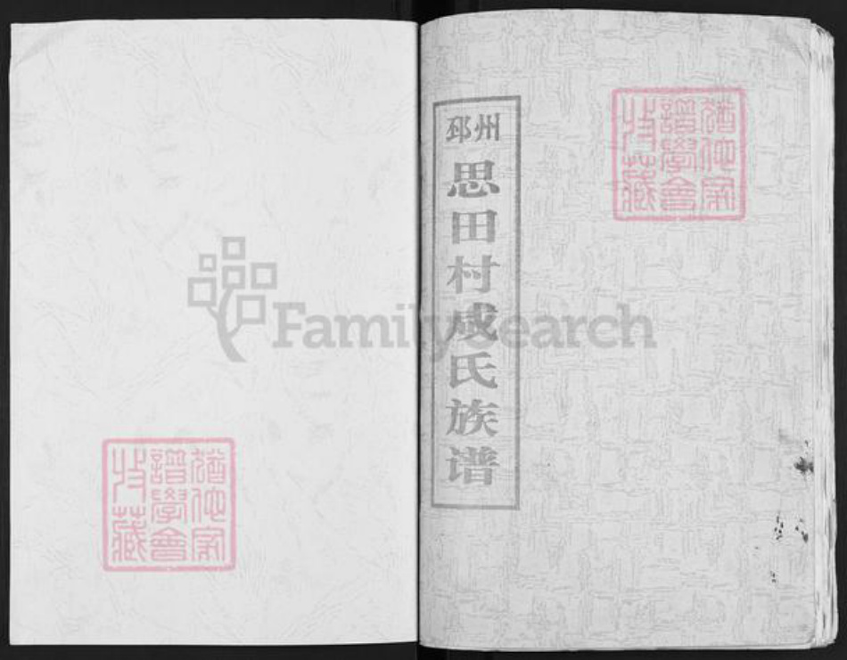 江苏省徐州市邳州市邢楼镇咸氏族谱-邳州思田村咸氏族谱.pdf电子版插图1