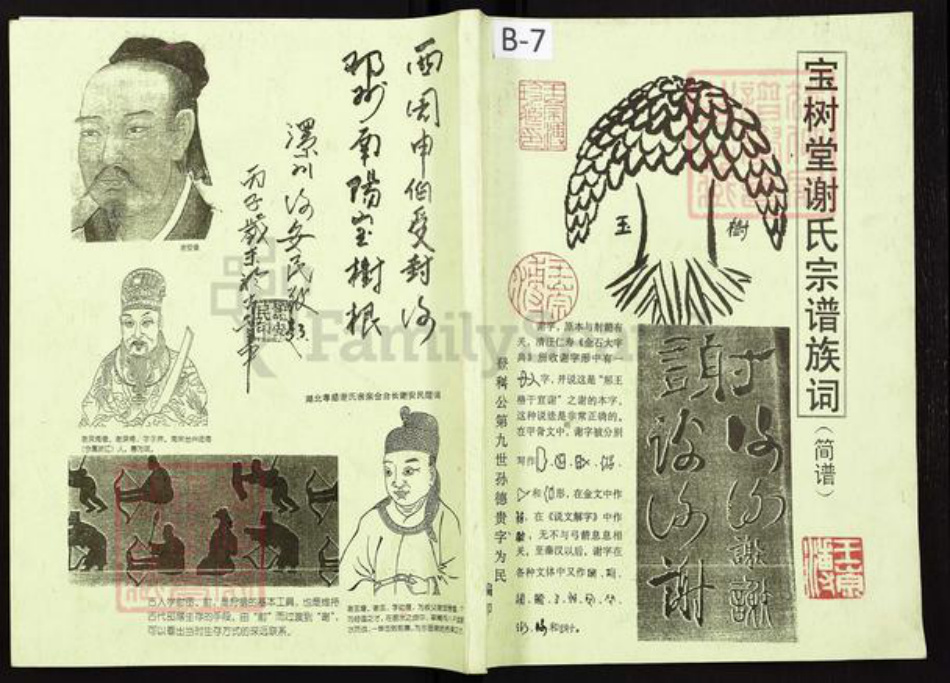 重庆市合川区谢氏宝树堂族谱-宝树堂谢氏宗谱族词.pdf电子版