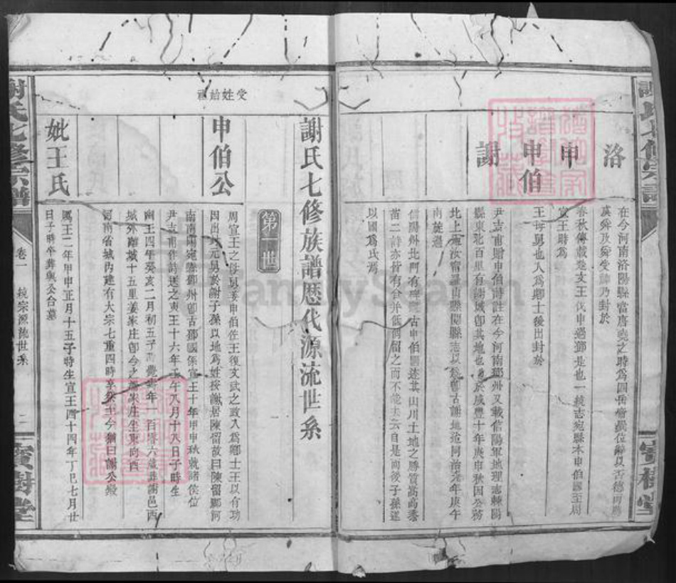 湖北省咸宁市通城县谢氏宝树堂族谱-谢氏七修宗谱.pdf电子版插图2