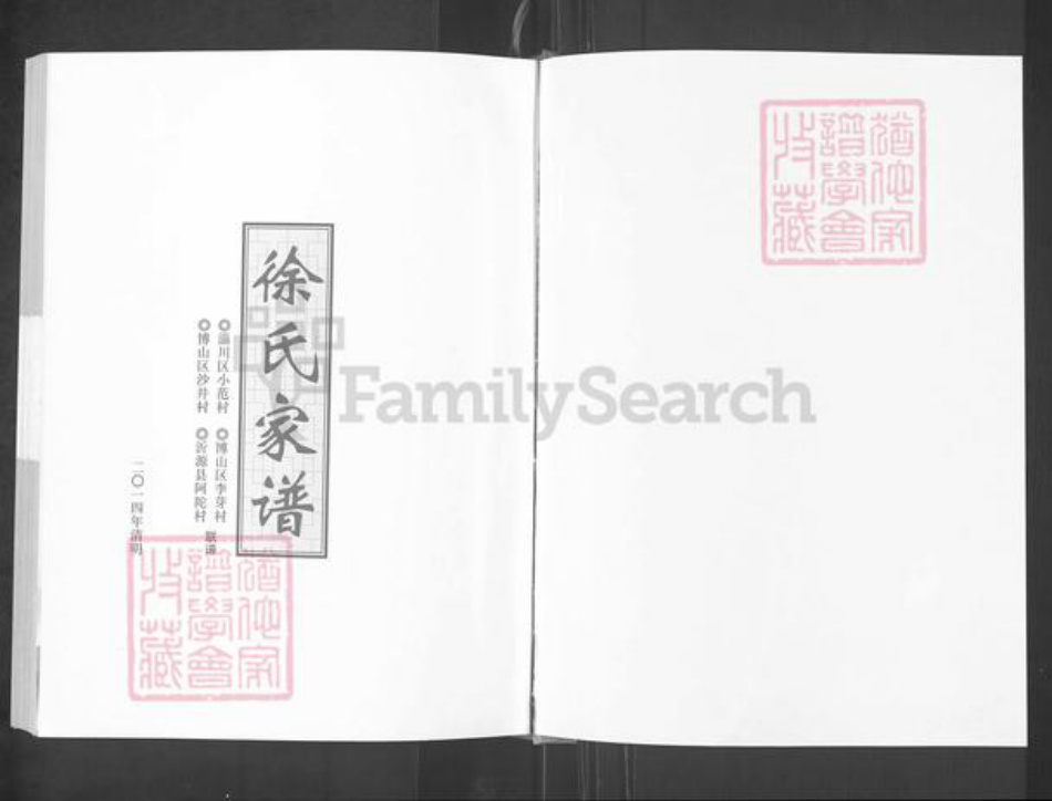 山东省淄博市淄川区徐氏族谱-徐氏家谱.pdf电子版插图1