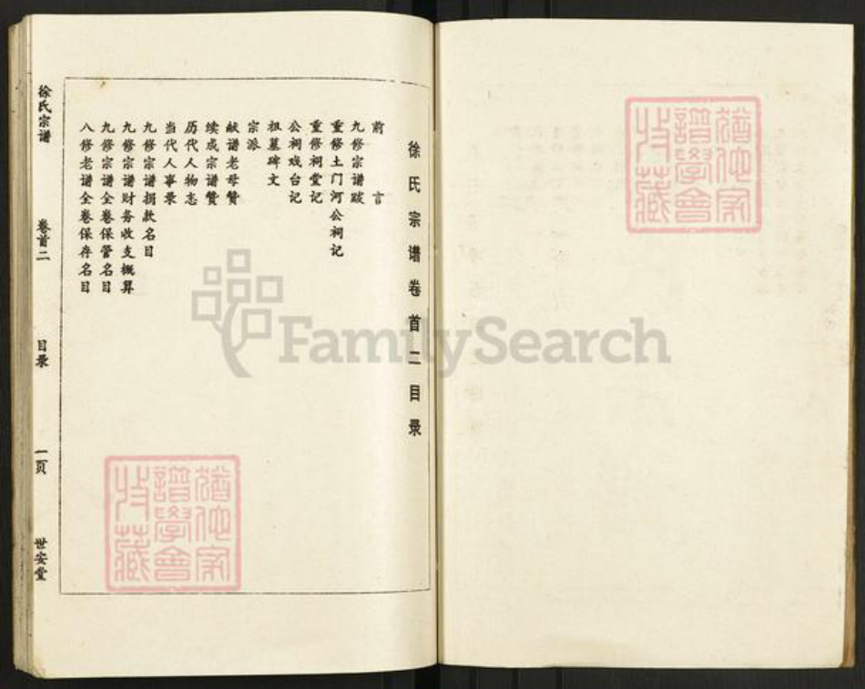 湖北省黄冈市英山县杨柳湾镇徐氏世安堂族谱-徐氏宗谱.pdf电子版插图1