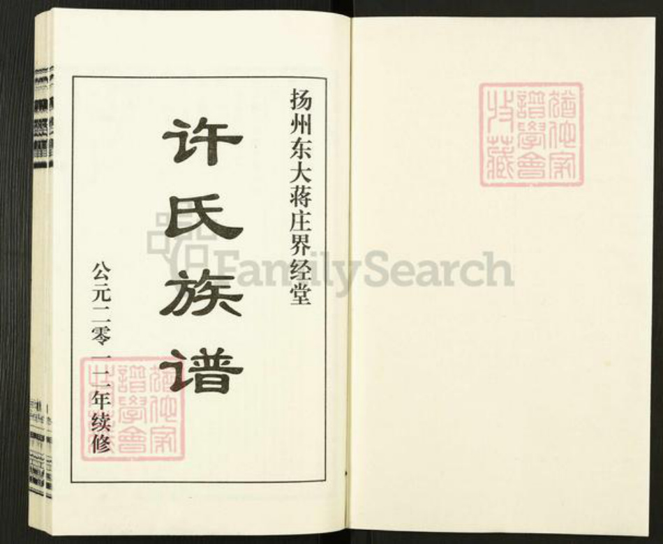 江苏省扬州市广陵区杭集镇许氏界经堂族谱-许氏族谱.pdf电子版插图1