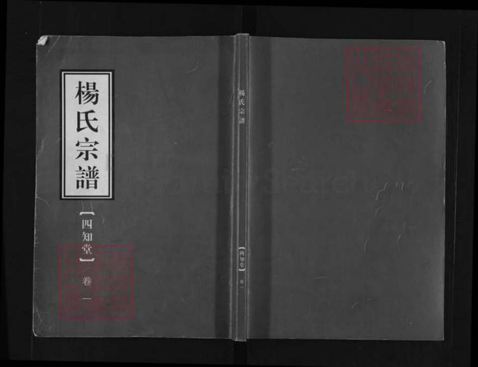 河南省信阳市商城县余集镇杨氏四知堂族谱-杨氏宗谱.pdf电子版