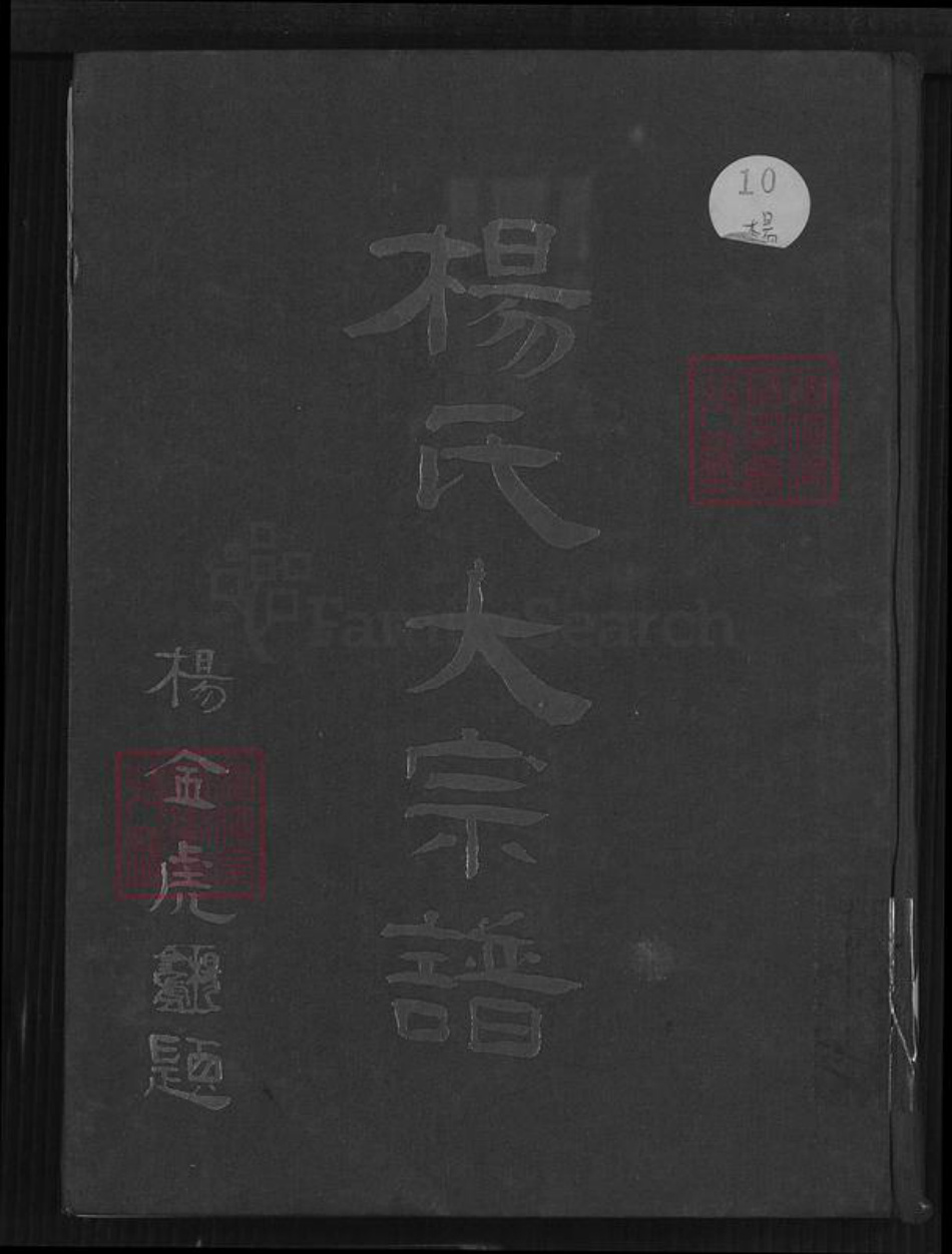 福建省莆田市仙游县园庄镇杨氏关西堂族谱-杨氏大宗谱.pdf电子版