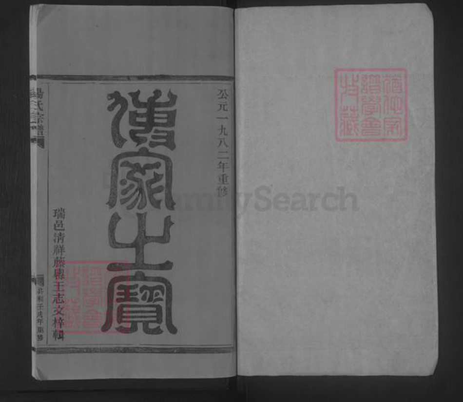 浙江省温州市平阳县杨氏族谱-杨氏宗谱 [不分卷].pdf电子版插图1