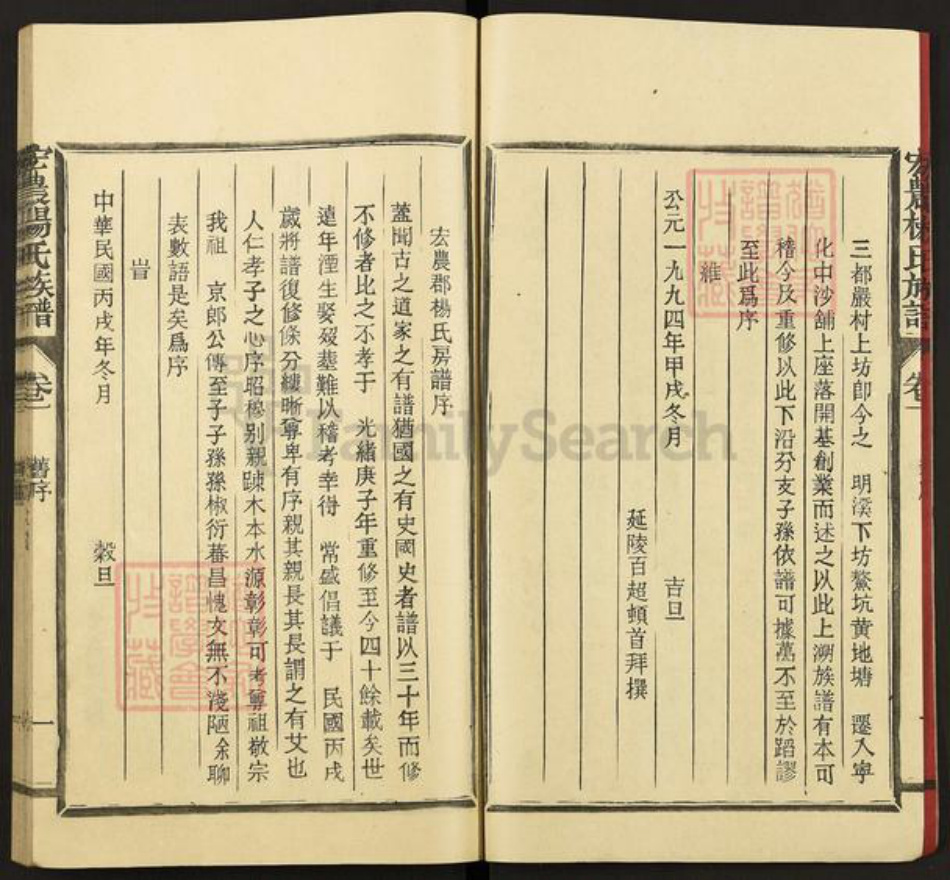 福建省三明市宁化县中沙乡杨氏族谱-宏农杨氏族谱.pdf电子版插图2