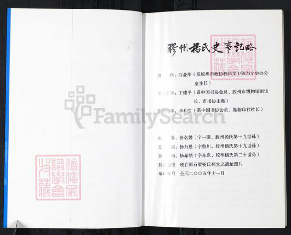 山东省青岛市胶州市杨氏族谱-胶州杨氏史事记略.pdf电子版插图1